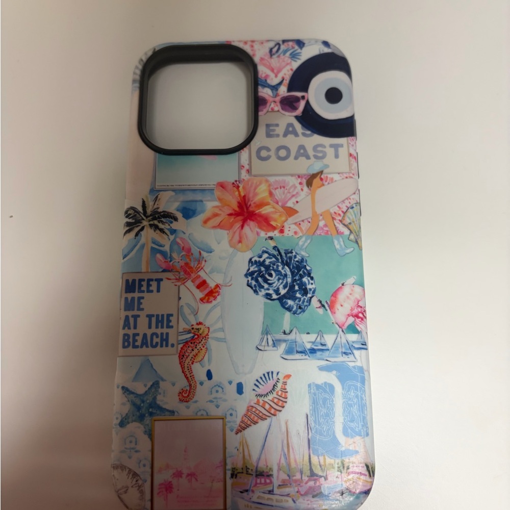 Colorful Beach-Themed Phone Case